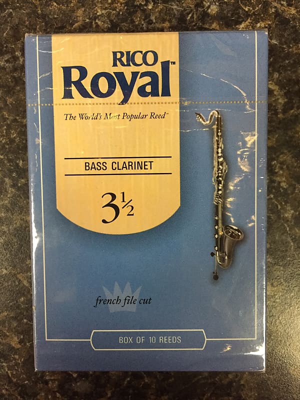 Rico Royal French Cut Bass Clarinet Reeds box 10 - 3.5 image 1