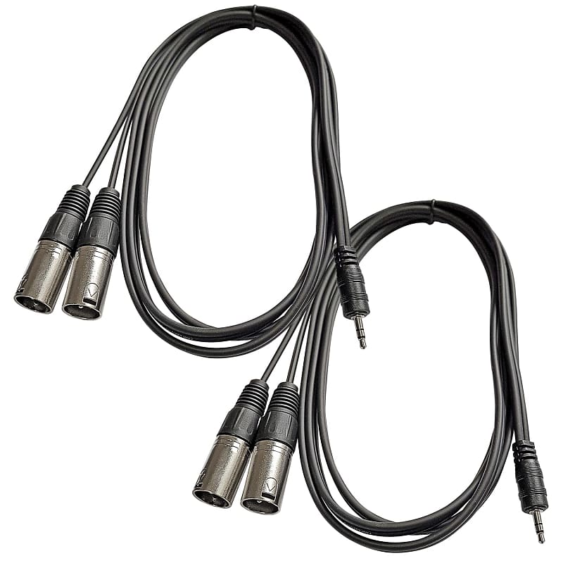 AxcessAbles XLR to 1/4 Inch TRS Instrument Cable 10ft