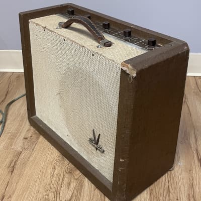 Silvertone Model 1392 10-Watt 1x12 Guitar Combo Late 1950s - Brown with Light Grille image 2