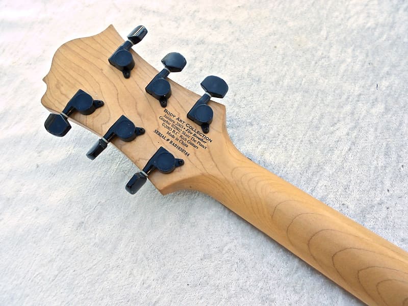 B.C. Rich Mockingbird Body Art Collection Dragon Guitar Fire