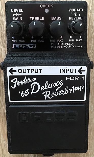 BOSS FDR-1 Fender 65 Deluxe Reverb Amp Pedal Vibrato