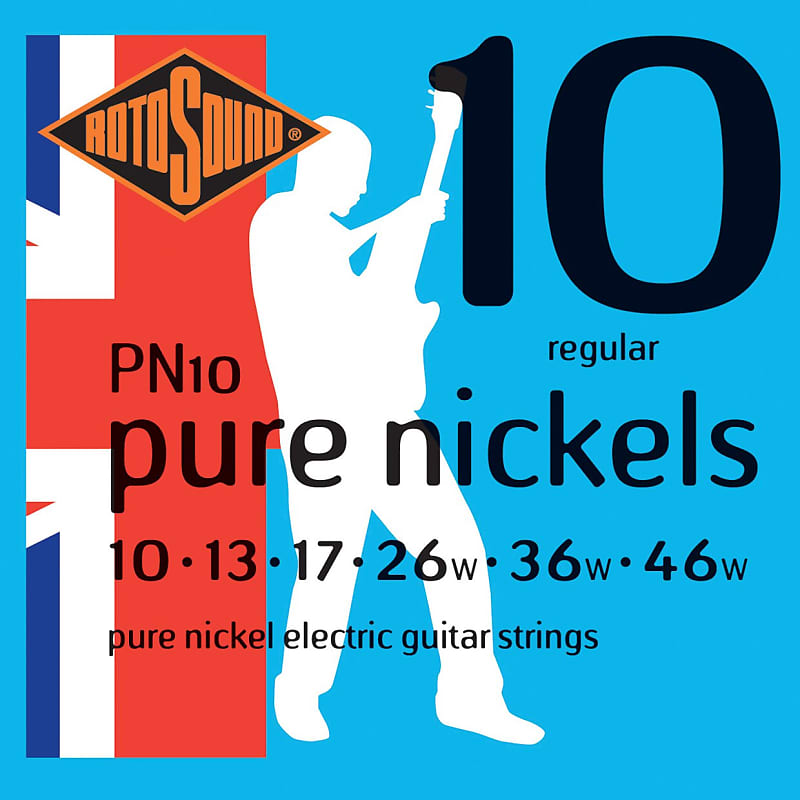 Rotosound Pure Nickel Electric Guitar Strings; 1046 Reverb
