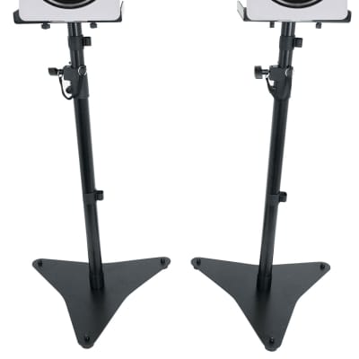 (2) Rockville DPM8W 8" 300W Powered Studio Monitor Speakers+Adjustable Stands image 1