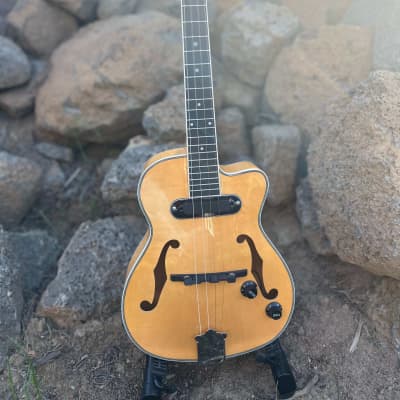 Sound Smith Hollow Body Jazz Ukulele - Butterscotch Blonde Flamed Maple 2023 - Natural for sale