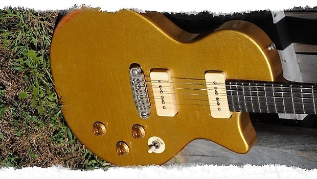 Boutique Hand Made DGN Paragon Special Les Paul Jr. Relic Gold