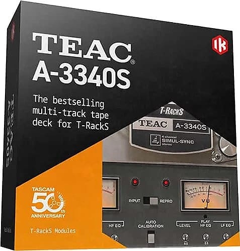 TASCAM T-RackS TEAC A-3340S (Download)Precise plug-in model based on the TEAC  A-3340S analog recorder