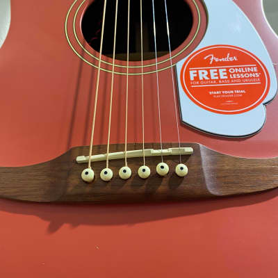 Fender Malibu Player - Fiesta Red Satin image 4