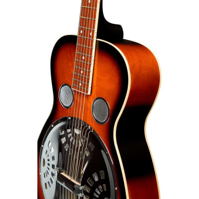 Gold Tone Paul Beard Round Neck Resonator Guitar Left Handed Regular Sunburst image 6