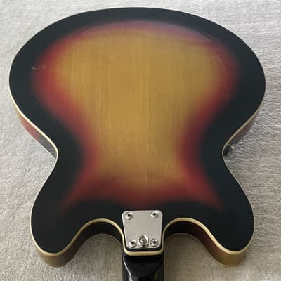 1966 Vox Super Lynx Sunburst Hollowbody Electric Guitar + OHSC Case Made in Italy image 16