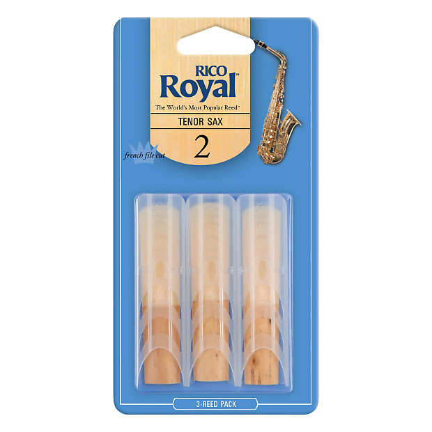 Rico RKB0320 Royal Tenor Saxophone Reeds - Strength 2.0 (3-Pack) image 1