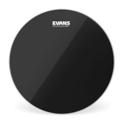 Evans Resonant Black Tom Drum Head, 10 Inch image 1