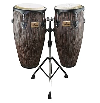 Tycoon Percussion Supremo Select Series Conga Set – Lava Wood | Reverb