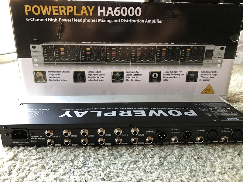 Monitor Amplificate Behringer HA6000 Kanal Kulaklu0131k Amfisi