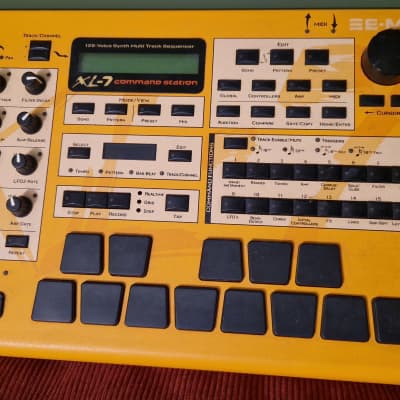 E-MU Systems XL-7 Command Station 128-Voice Synthesizer 2001 - Yellow / Black