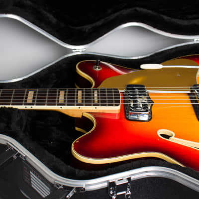 Fender  Coronado II Thinline Hollow Body Electric Guitar (1967), ser. #188675, molded plastic hard shell case. imagen 12