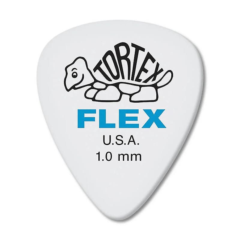 Dunlop 428P1.00 Tortex Flex Standard 1mm Guitar Picks (12-Pack) image 1