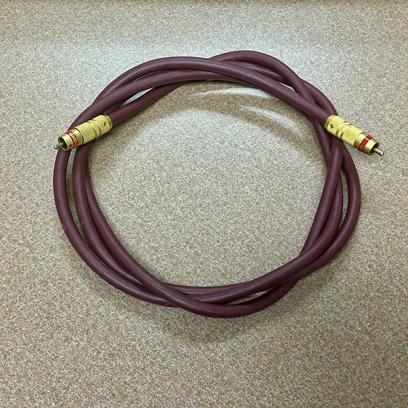 AudioQuest Ruby X3 Hyperlitz 2m/6.5ft RCA Cable - Red  			