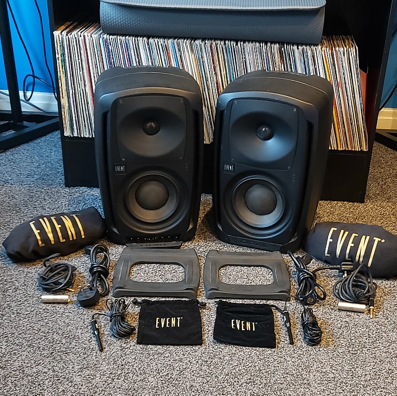 2 x Event Opal Professional Studio Monitors Speakers Matching Pair Extras