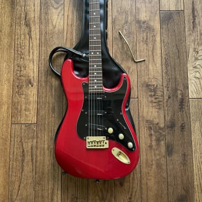 Vintage 1993 Charvel by Jackson CST-070 Super Strat Electric Guitar Active Pickups Transparent Red image 21