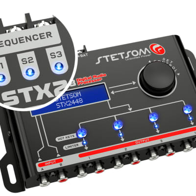Stetsom STX2848 Equalizer / Crossover 2 Input Channels, 8 Output Channels w/ DSP image 3