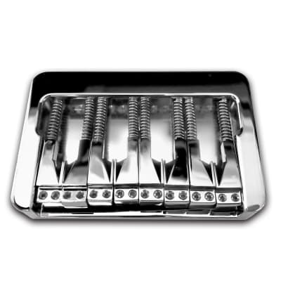 Lowe Custom Guitars 8-string Bass Guitar Bridge - Chrome image 1