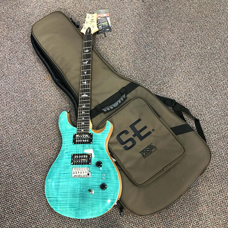PRS SE custom 24-08 turquoise 純正ケース付き PRS SE Custom 24-08 Electric Guitar - Turquoise | Sweetwater