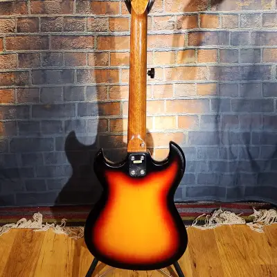 Global-Brand MIJ Teisco Guitar 1960s Sunburst image 2