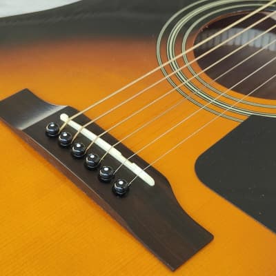 2008 Epiphone AJ-100/VS Acoustic Guitar (Vintage Sunburst) image 3