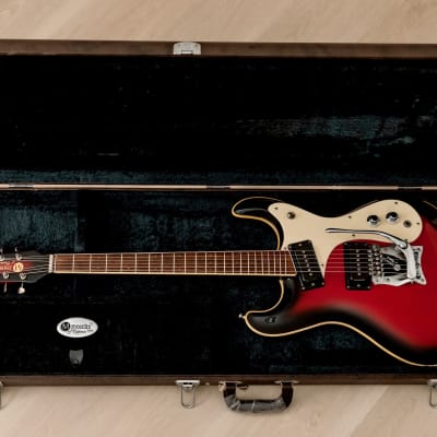 2000s Mosrite USA Ventures Model Mark I 1964 Vintage Reissue Red Sunburst w/ Vibramute, Fillmore image 16