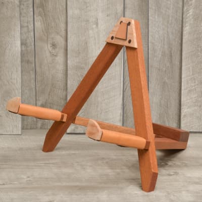 Acoustic Guitar Stand Mahogany and Maple, Classical Guitar, Boutique Wood Guitar Stand image 4