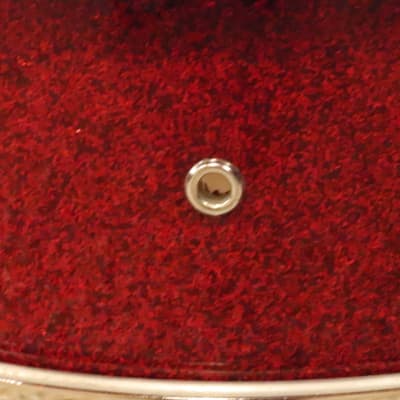 Stewart 5.5x14" Snare Drum Red Sparkle Vintage 1970's MIJ image 2