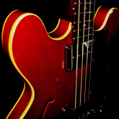 Epiphone EB 232 C Rivoli 1966 Cherry Red. Iconic Bass. Rare. image 18