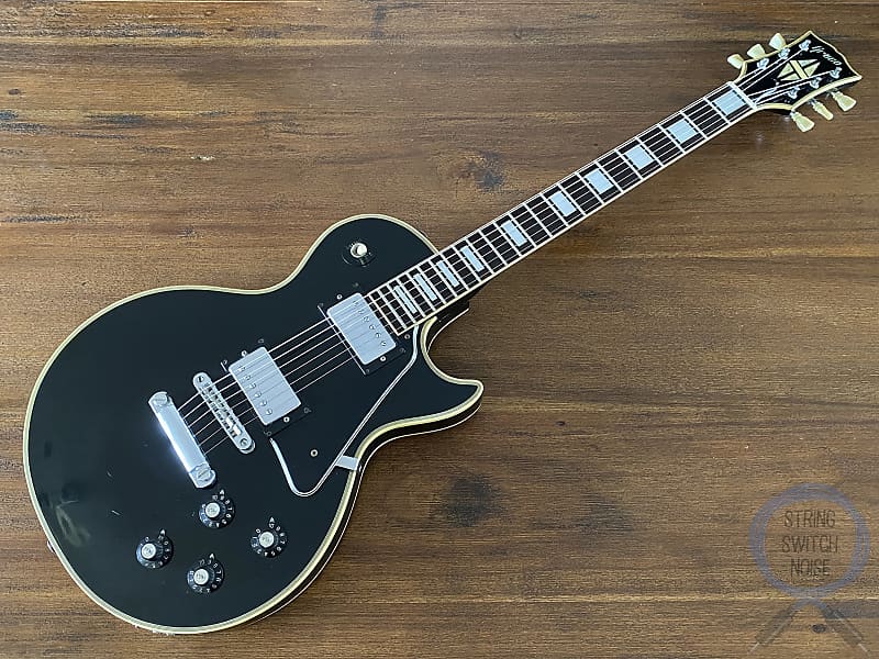 Greco Single Cut Guitar, Ebony (Black), Vintage 1976, Made