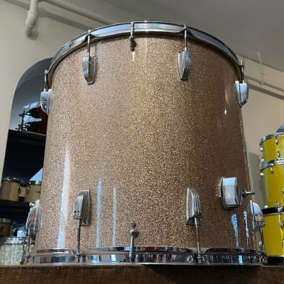 1960's Ludwig 20" Champagne Sparkle Floor Tom 18x20 image 12