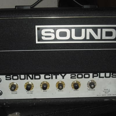 Sound City 200+ 70s vintage valve bass amplifier guitar amp kt88 SC200+ tube image 2