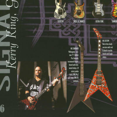 ESP KKV-380 red crackle Kerry King V 1997 - Red Crackle image 21
