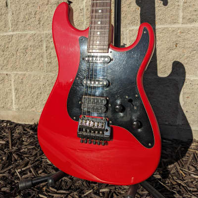 Charvel Model 3 HSS with Rosewood Fretboard 1980s - Red image 2