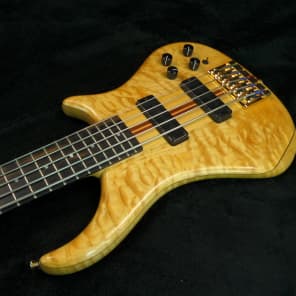 Pedulla Thunderbass ET 5-String Bass Guitar Red Maple Quilt image 3