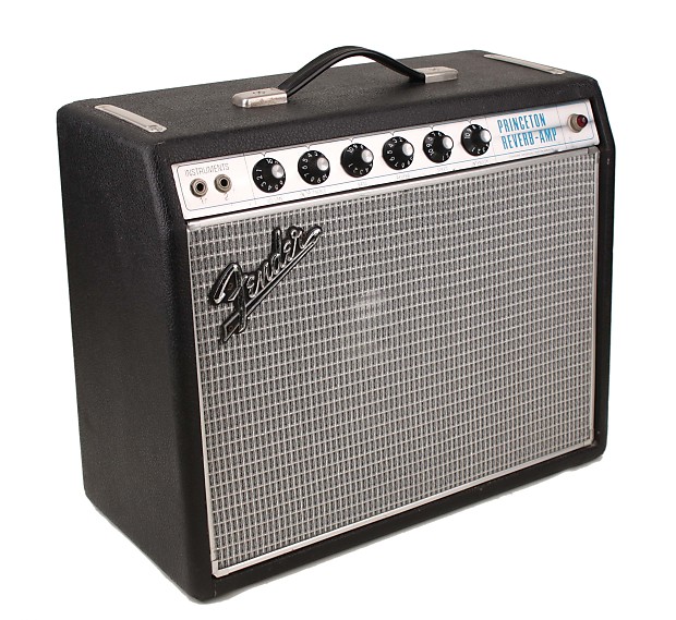 Vintage 1968 Fender Princeton Reverb Silver Face Tube