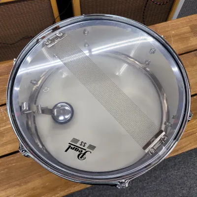 Pearl Steel Shell Snare 13x5  Chrome image 9