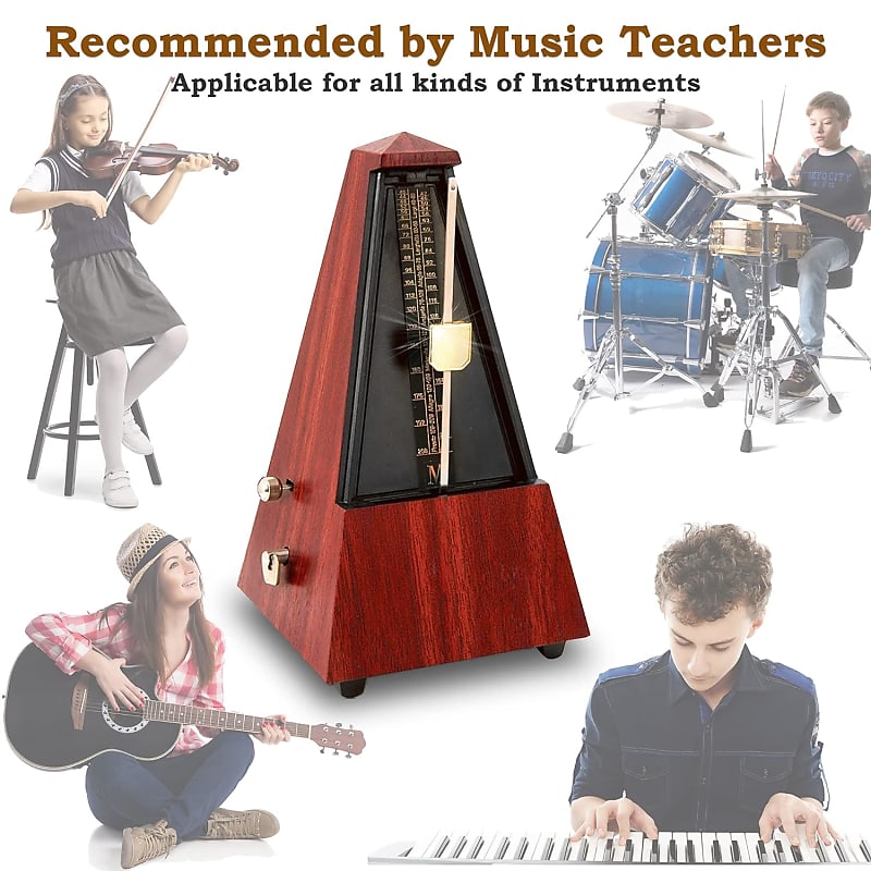 Mechanical Metronomes for Piano Guitar Violin Bass Drum and Other Musical  Instruments Loud Sound and High Precision Track Beat and Tempo for  Beginners