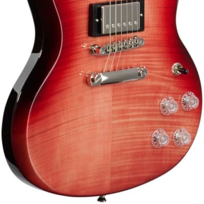 Epiphone SG Modern Figured Electric Guitar, Transparent Red image 6