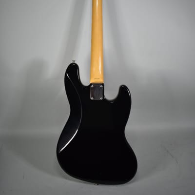 Circa 1991 Fender MIJ Fujigen Factory Jazz Bass Black Finish Left-Handed Electric Bass image 17