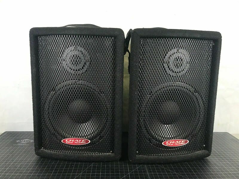 Crate Pro Audio SLM Speakers Pair PA Reverb