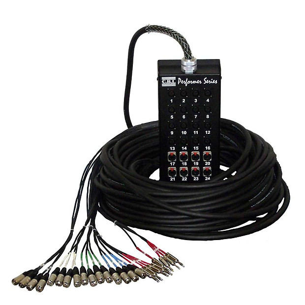 CBI Cables MCB24-1608Q-150-F3 16x8 XLR to TRS Audio Snake with Neutrik Connectors image 1