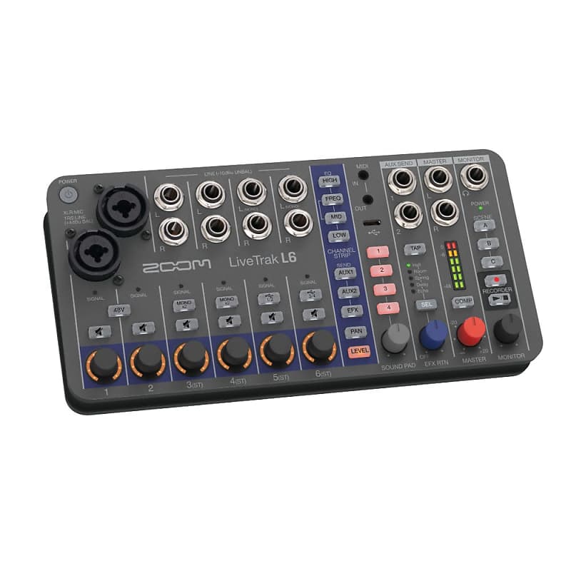 Zoom LiveTrak L6 6 Channel Digital Mixer / Recorder | Reverb
