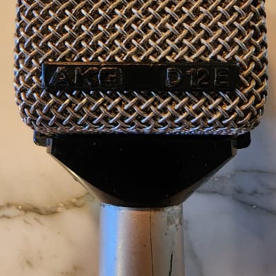AKG D12 E Cardioid Dynamic Microphone 1970s - 1980s - Black / Silver image 2