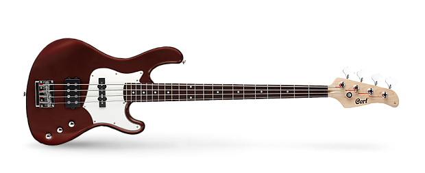 Cort GB34A 4 String Bass Guitar Walnut Satin