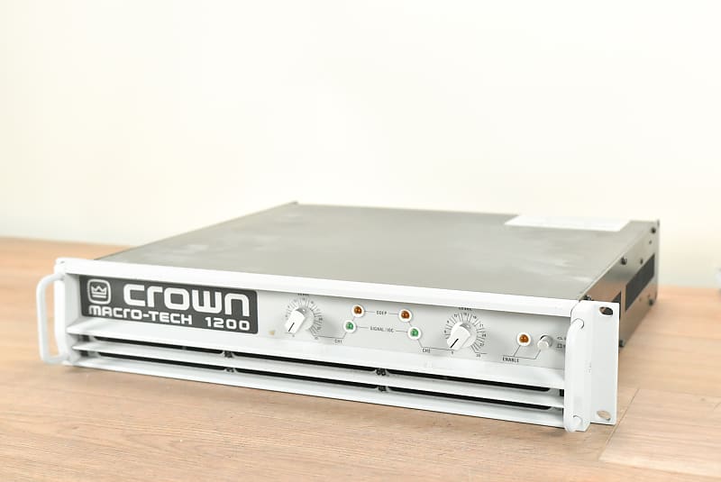 Crown MacroTech 1200 2Channel Power Amplifier (church Reverb