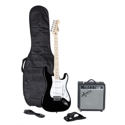 Squier Sonic Series Stratocaster Pack MN Black - Electric Guitar Set